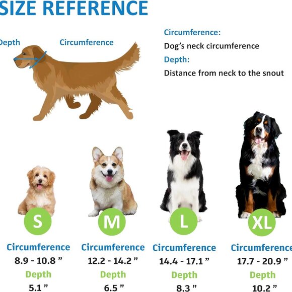 Extra Soft Dog Cone Collar for Dogs After Surgery (Medium) - Picture 2 of 4